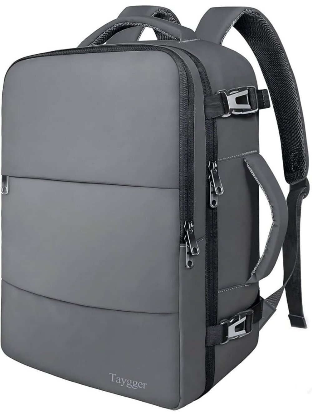 Women's Darkgrey 15.6inch Laptop Mochila Flight Approved Daypack with Pocket